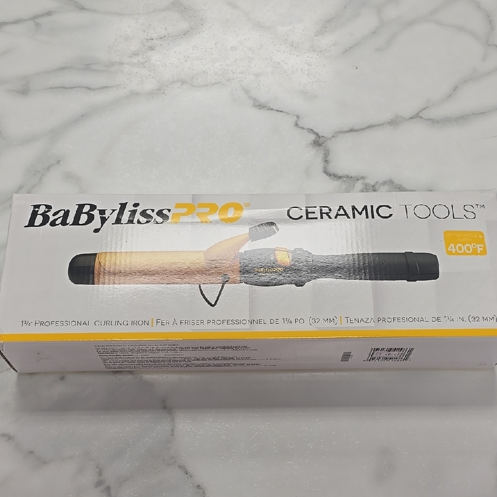 BaByliss PRO Ceramic Curling Iron - Black and Gold